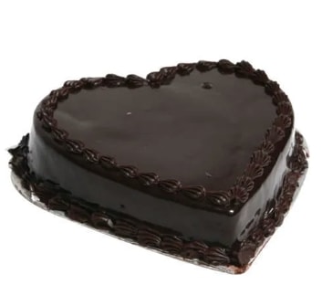 6-9 Kişilik Çikolatalı Kalp Şeklinde Şık Kutlama Tatlısı